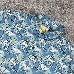 Jack Nicklaus Polo Mens Large Golf Performance Stretch Tropical Parrot Toucan